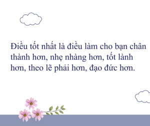ĐIỀU TỐT NHẤT