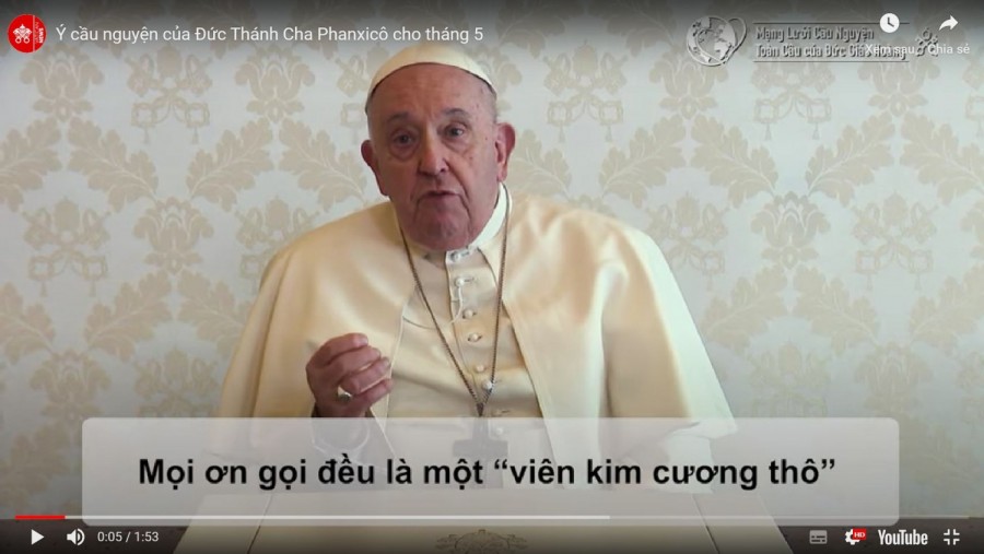 Ý cầu nguyện của Đức Thánh Cha Phanxicô cho tháng 5