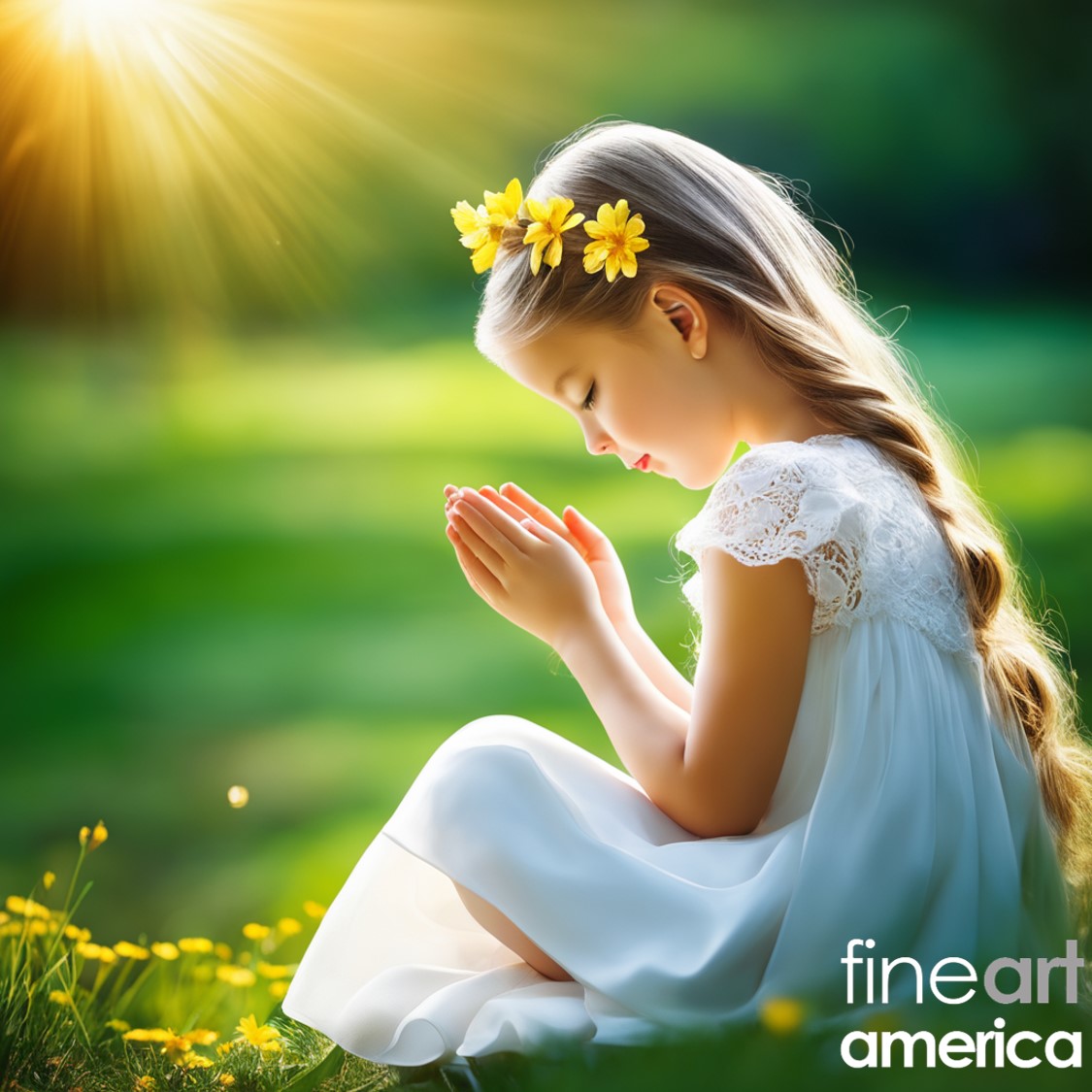 GIRL PRAYING