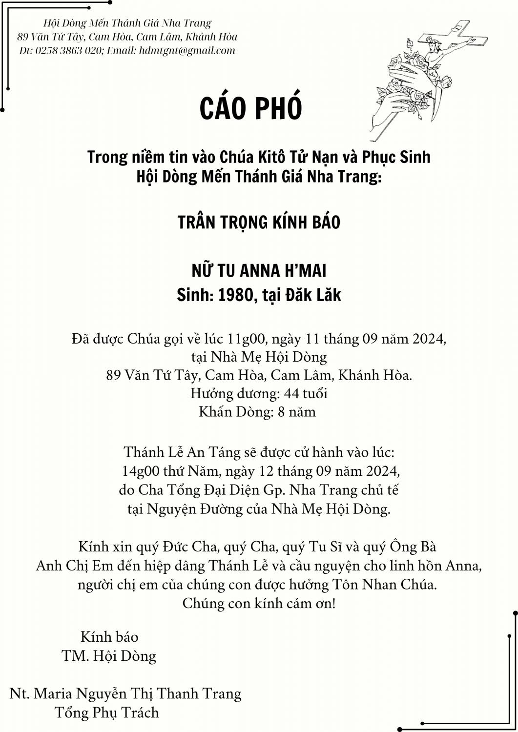Cáo phó H'Mai
